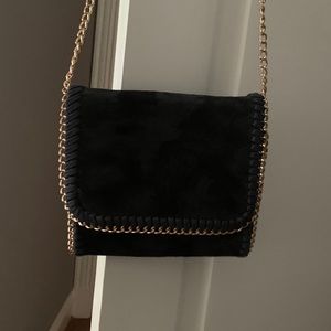 Navy purse with gold accents - lightly used